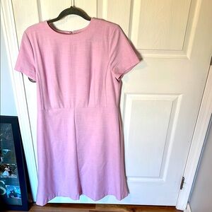 Ann Taylor, Size 12, Elegant Pink Short Sleeve Dress